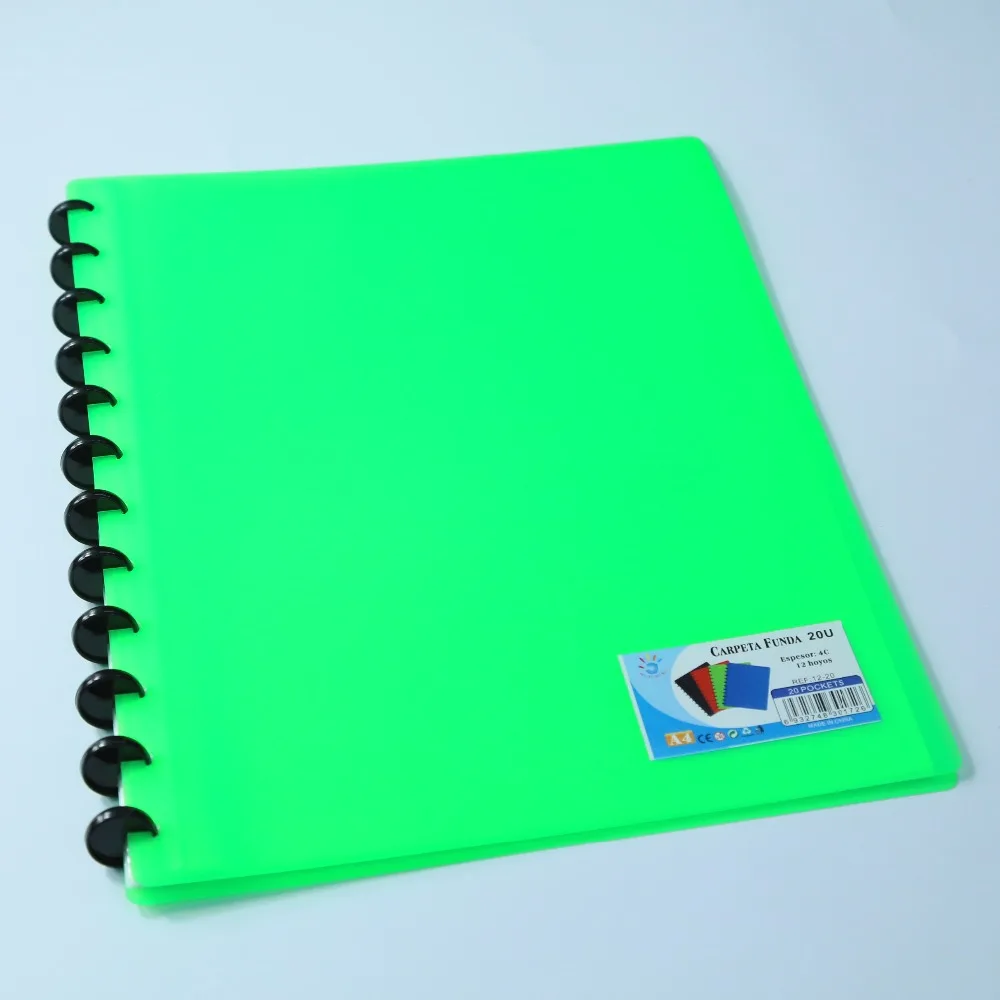 Прозрачная пластиковая спиральная папка по индивидуальному размеру