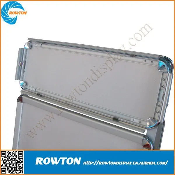 Sidewalk sign snap a frame iron board poster stand display with rider