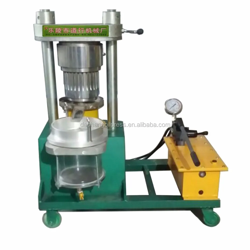 Hydraulic manual small sunflower seed oil cold press extraction machine