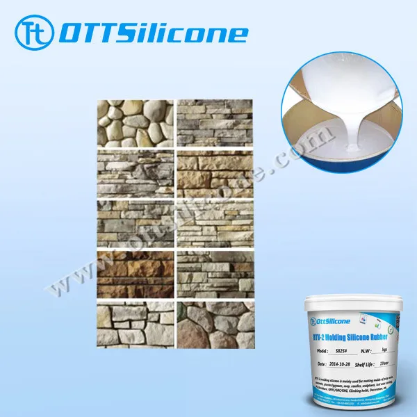 Silicone RTV/ RTV-2 Molding Silicone Rubber for Artificial Stone Rock Molds Making