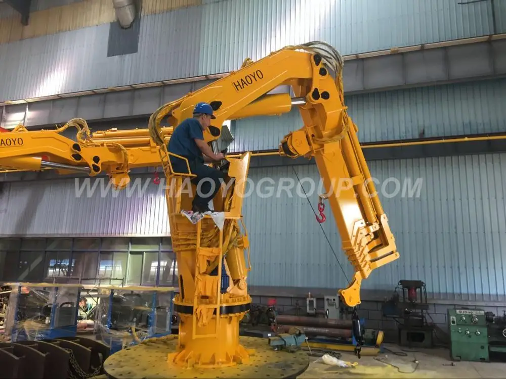 
ABS/CCS Certified Knuckle Boom Marine Crane For Fishing Commercial Navy Ship 