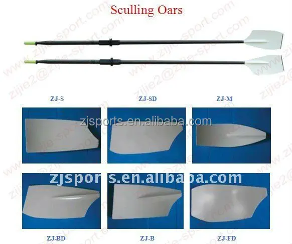 ZJ Sports Superlight Sweep Boat Paddle/ Smoothie 2 Sculling Oars