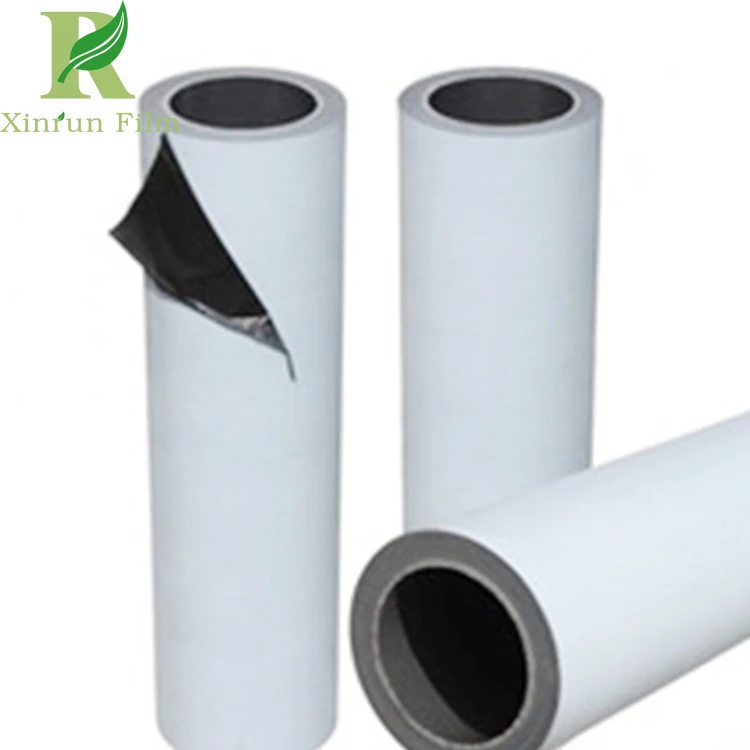 No Gluing Self Adhesive Surface Protective Black and White Film (for metals,ceilings...)
