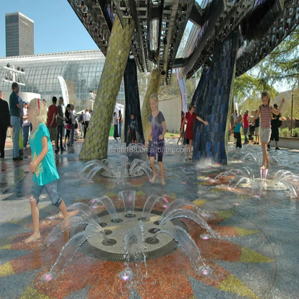 Outdoor Dancing Water Fountains Floor Fountain For Playing