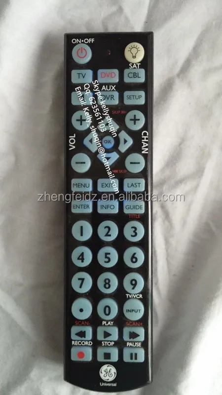 New GE 24116 Universal LED Backlit Remote Control 4-Device Infrared Blackcolor