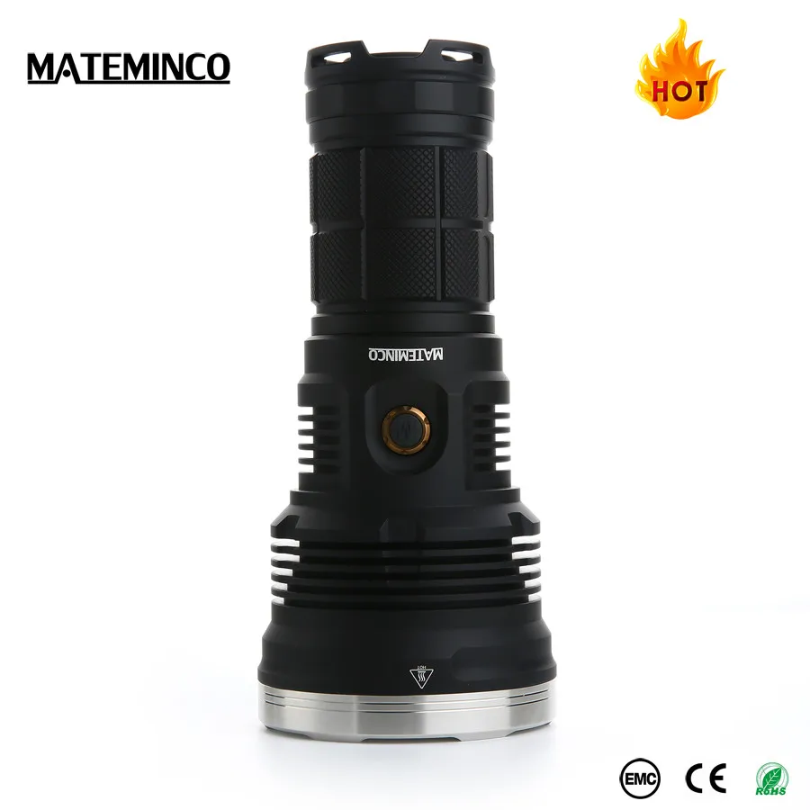Высокомощный светодиодный фонарик Mateminco Cree Xhp35 Hi, тактический перезаряжаемый светодиодный фонарик, фонарик на большие расстояния