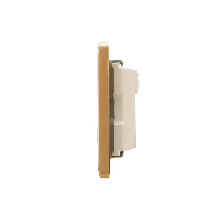 BIHU UK Стандартный Золотой один банда способ плоская кнопка настенный