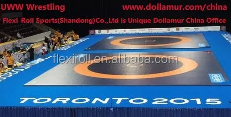 High quality Dollamur flexi roll UWW wrestling mat / Grappling Mat / Kickboxing Mat