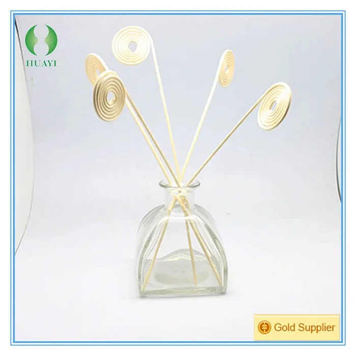 own factory manufactured  wholesale curly  natural  fragrance bottle reed  rattan stick perfume diffuser