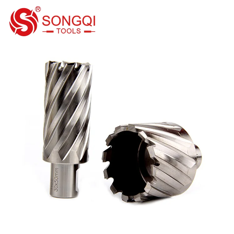 Aluminum annular cutter HSS M2 universal shank magnetic core drill bit