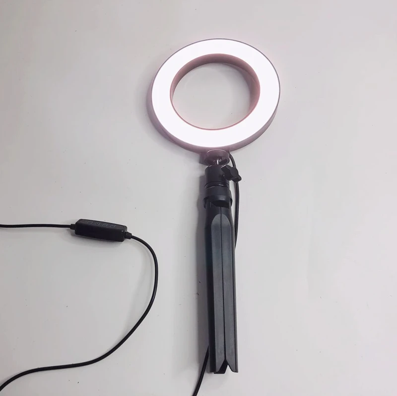 
Big/Small Dimmable LED Studio Camera Ring Light Phone Video Light Lamp With Tripods Ring Table Fill Light 