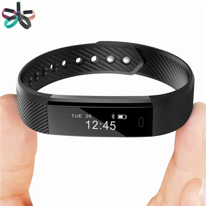 ID115 Smart Bracelet Fitness Tracker Pedometer Activity Monitor Smart Band