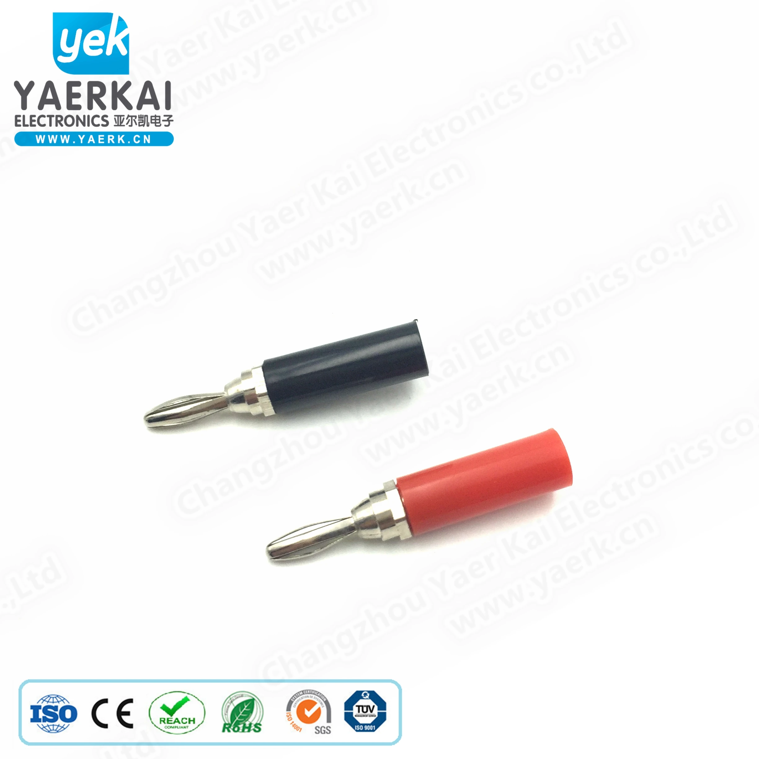 4mm male audio speaker banana plug connector with ABS housing