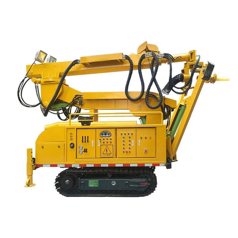 CE Approved Nozzle Crawler Shotcrete Machine TXJS20 Mobile Nozzle Carrier Concrete Spraying Machine Wet Concrete Sprayer