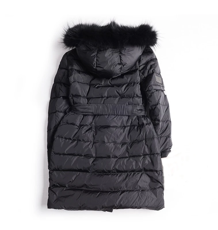 Faux Fox Fur Hooded Coat Woman