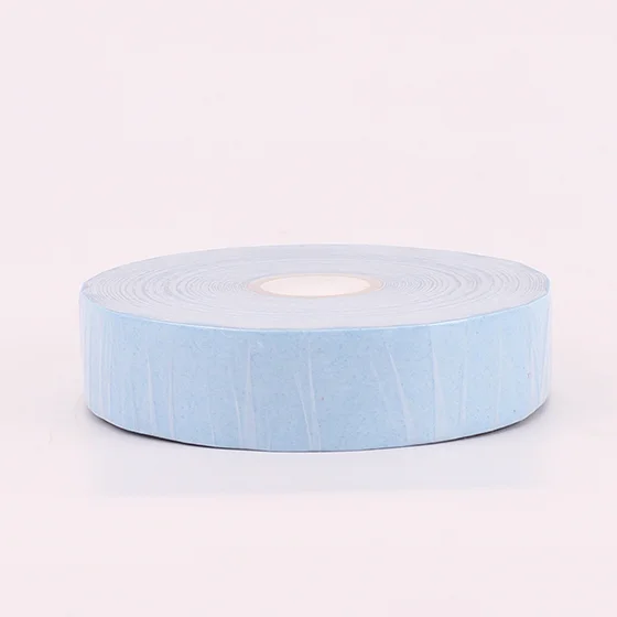 
Paypal acceptable 0.8*36 yard blue tape roll glue adhesive tape for tape hair extension 