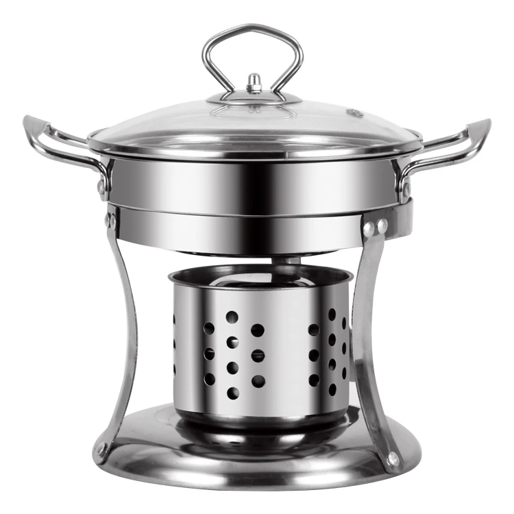 
Портативные уличные кухонные принадлежности из нержавеющей стали, фитиль, спиртовая плита, один небольшой набор кастрюль 