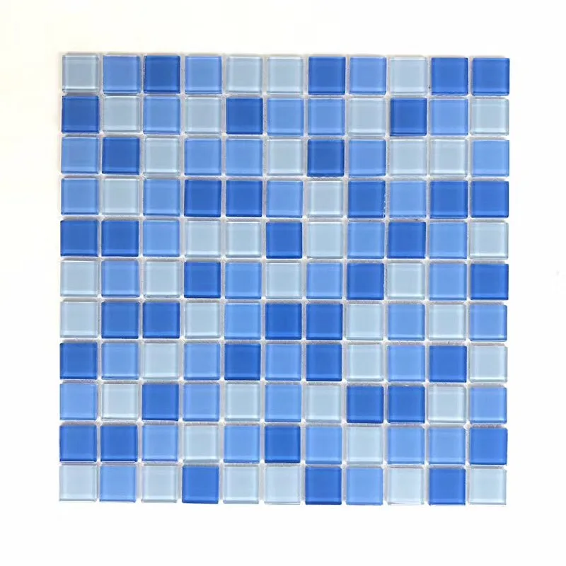 
Factory price flexible glass mosaic tile 300x300mm mosaic tile for swimming pool 