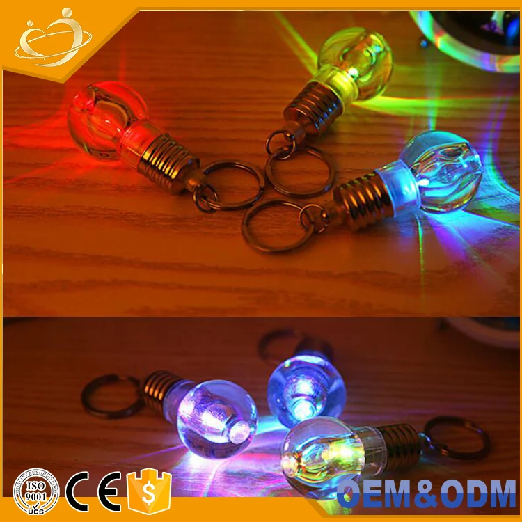 2018 популярные красочные рекламные светодиодные лампы мини брелок лампочка подвесной ломкий светодиодный фонарик-брелок