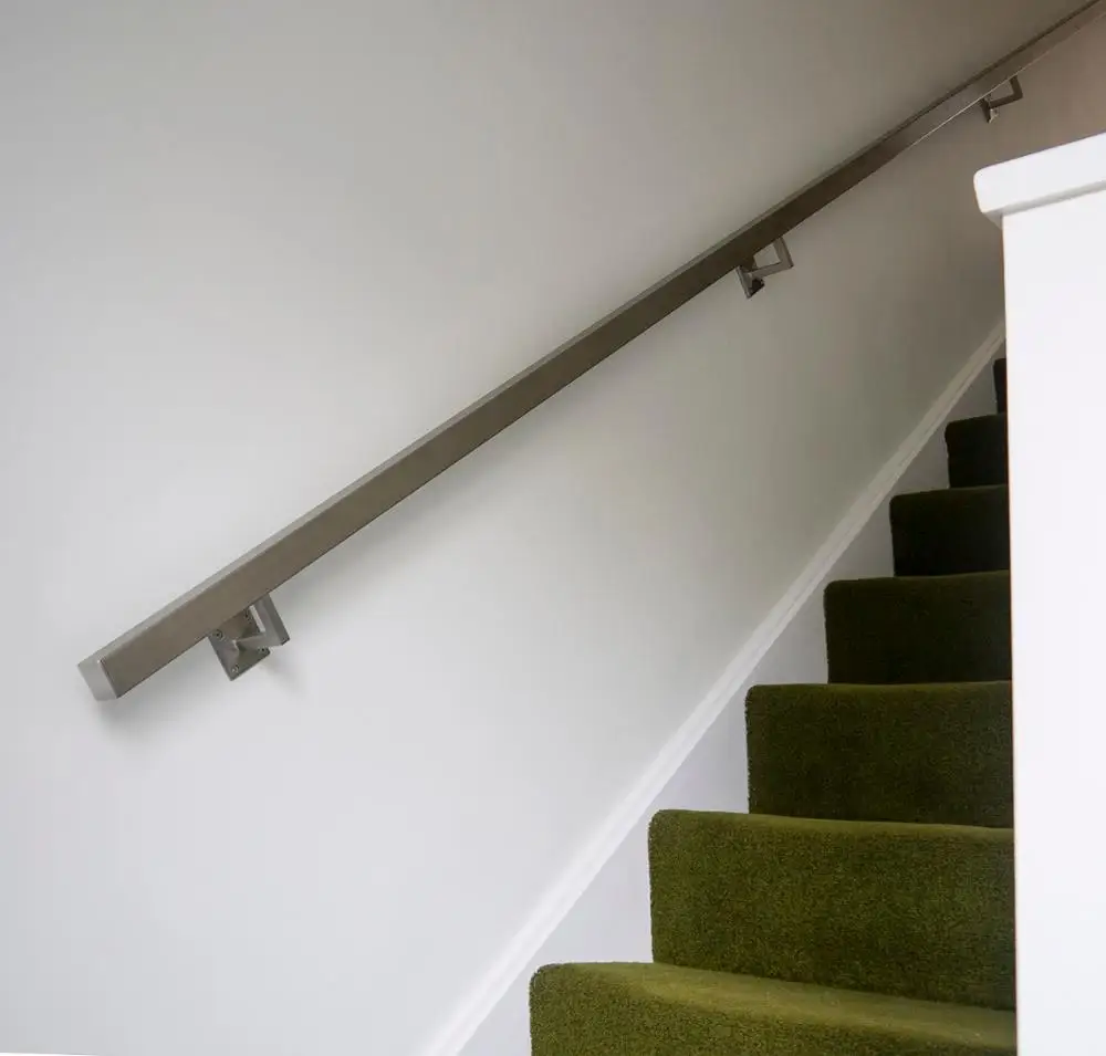 Rose gold stainless steel stair railing