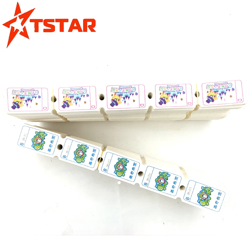 Wholesale custom printed arcade game raffle redemption lottery tickets for arcade games