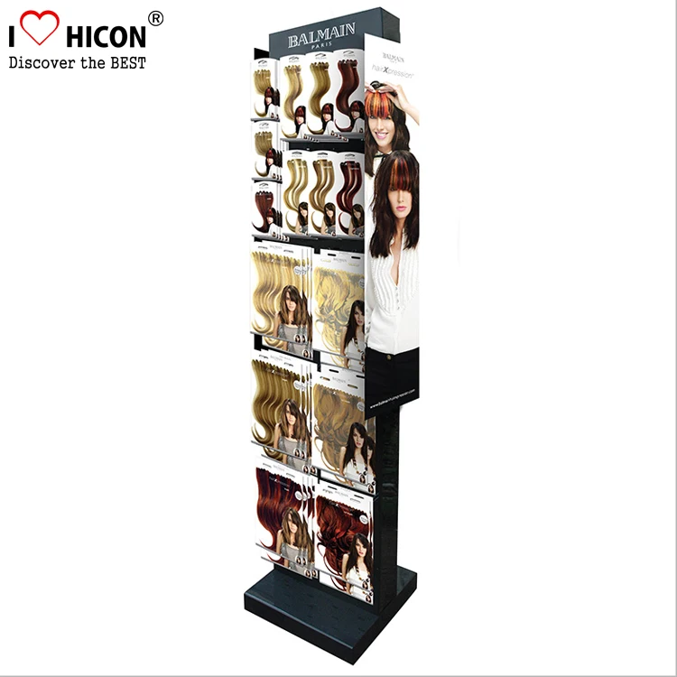 Draw Attention Cosmetics Retail Shop Stand Hair Brush Displays
