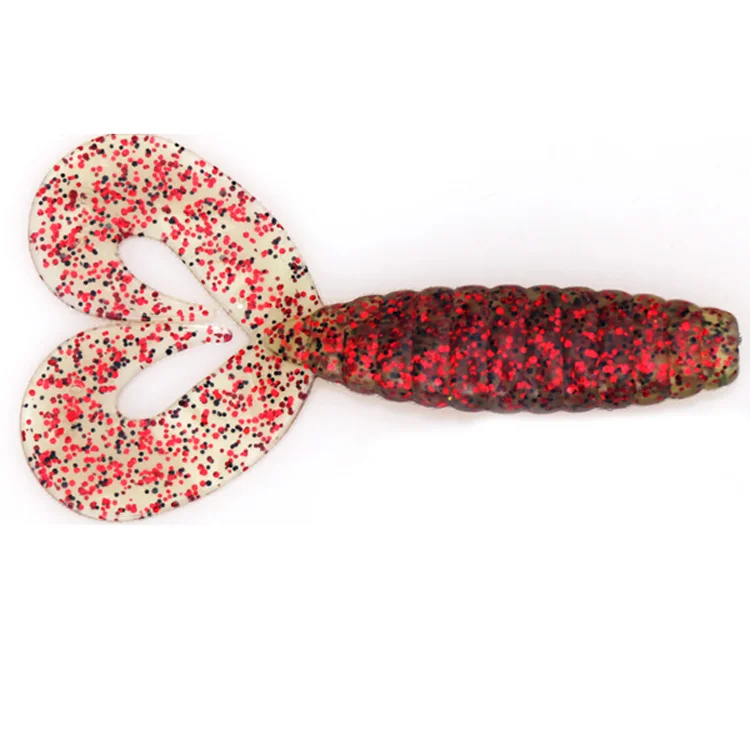 Hot sale high quality silica gel Two-tailed maggots fake fish bait