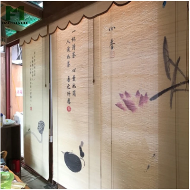 Hafei Chinese Style Blackout Roller Blinds Windows curtains Shutters bamboo blinds