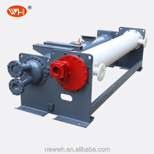 Freon Flexible  Water Titanium Evaporator, PVC Tube in Shell Titanium Heat Exchanger, Plastics Shell Tube Heat Exchanger