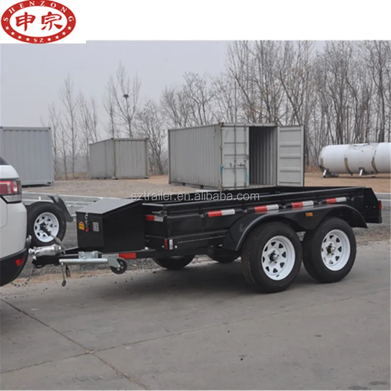 2 ton tandem axle car transporter utility box trailer for sale