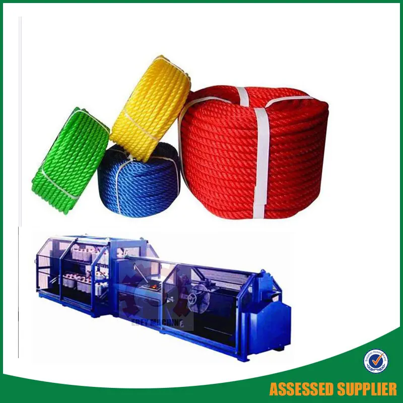 China mainland new technology climbing coir jute sisal plastic dual rope stranding making machinery for mooring braided rope