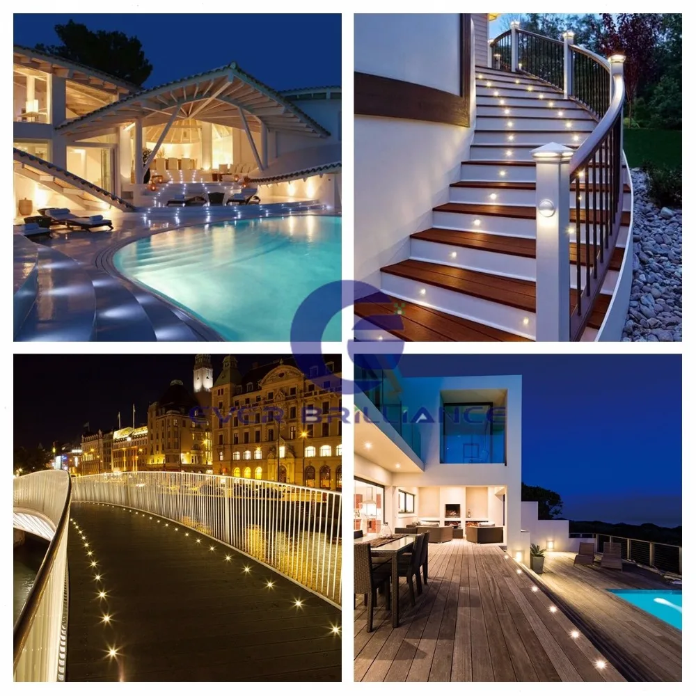 Garden spot light waterproof recessed floor low voltage outdoor landscape rgb led underground lamp