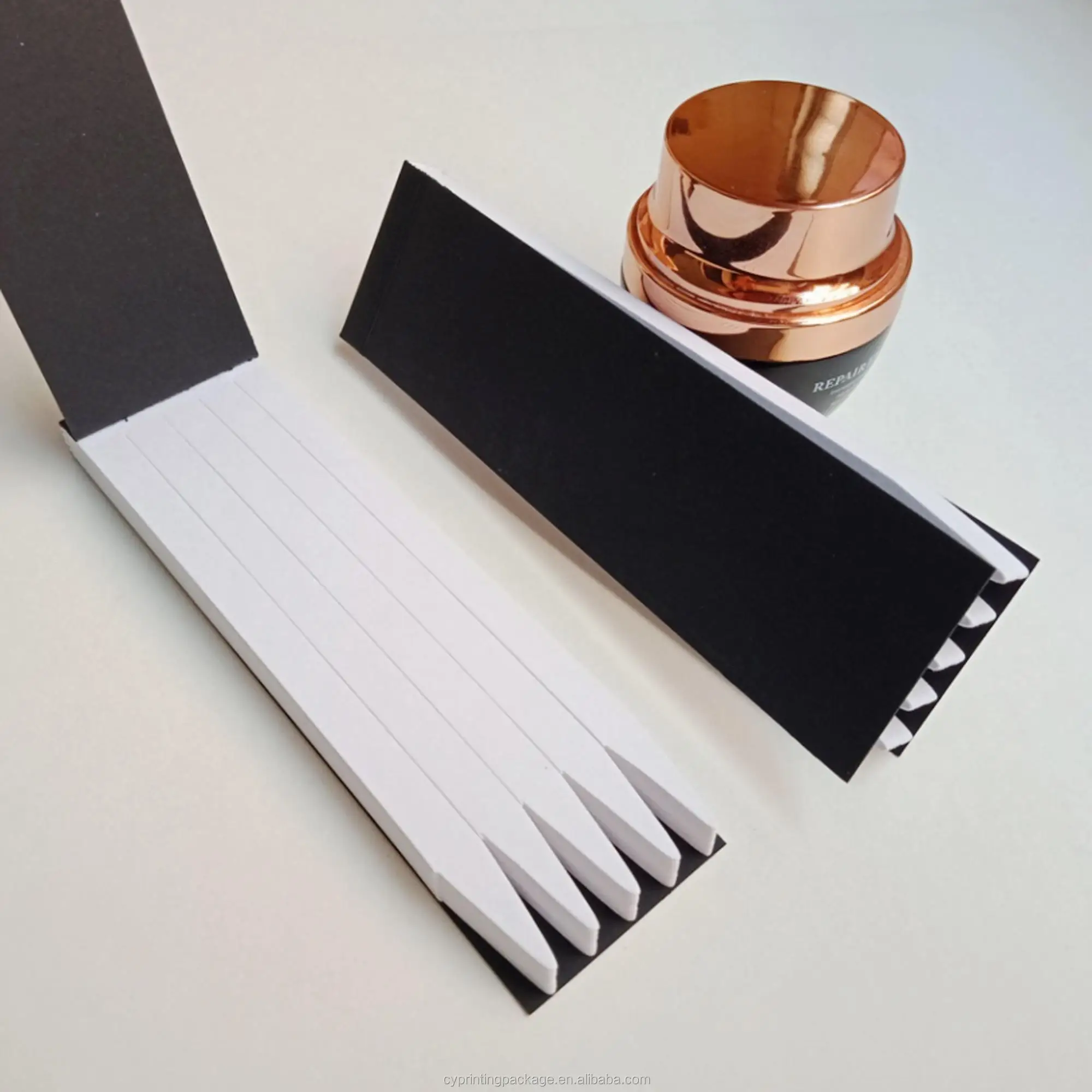 
High quality blank ultra white perfume test paper with paper card 
