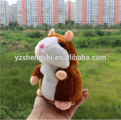Free Sample Voice recording Talking Hamster Plush Toy Repeat Talking Hamster toy for kids