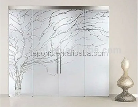 frosted glass wall