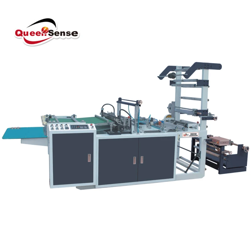 hot cutting side sealing machines plastic bags t-shirt bag making machine slitting machine