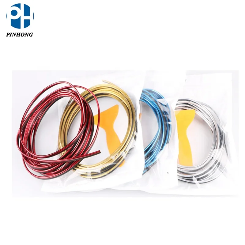 5M Car Van InteriorRed Point Edge Gap Door Panel Accessories Molding Line