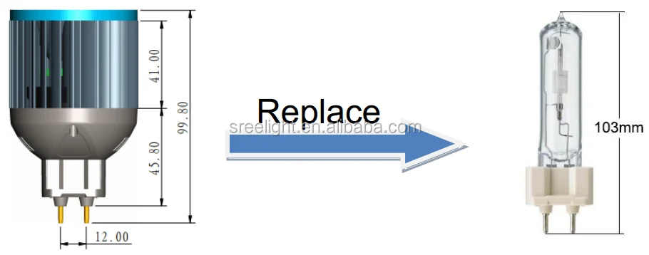 OSRAM SYLVANIA G12 Разъем 24 в Длина Кабеля держатель лампы