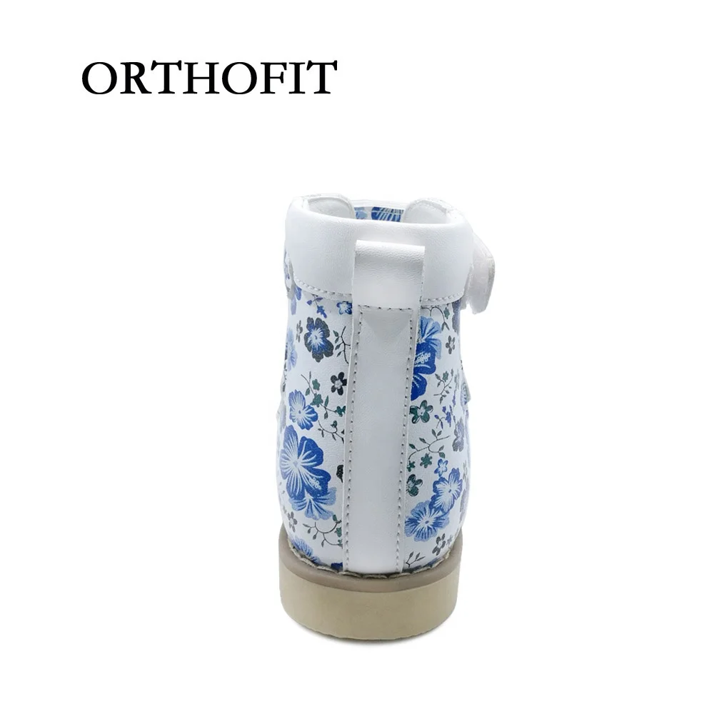 Customized brand name orthopedic shoes for girls,kids ankle orthotic shoes