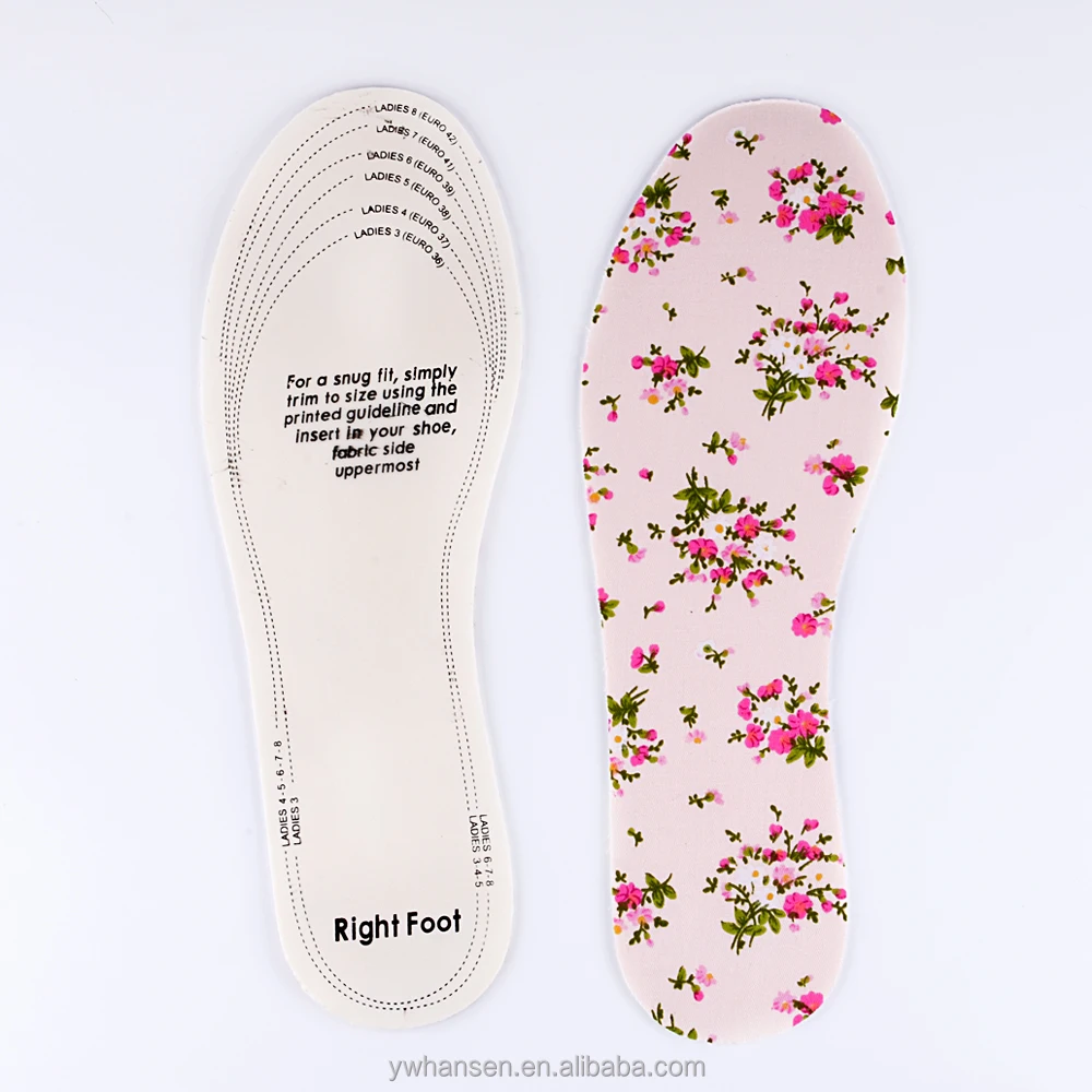 Wholesale Ultra Soft & Comfortable can be cut all sizes Unisex EVA pad shoe insole