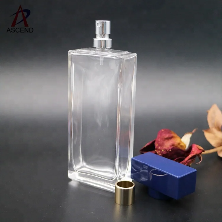 100ml empty square perfume glass bottle cologne spray bottle brands wholesale