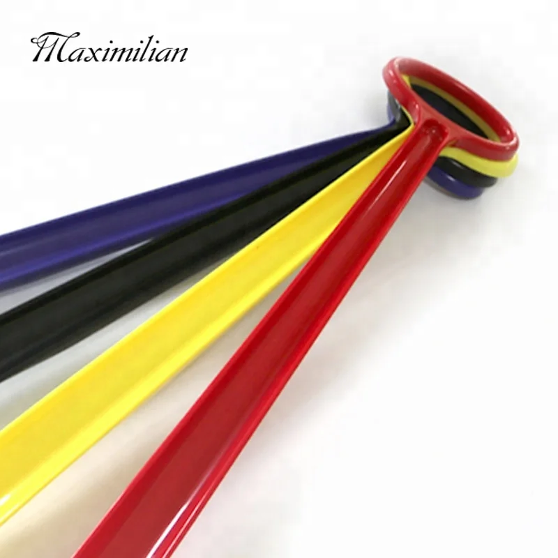 Оптовая продажа с фабрики, Пользовательский логотип, помощник для обуви, 24 дюйма, прочный Красочный Длинный Пластиковый обувной гудок