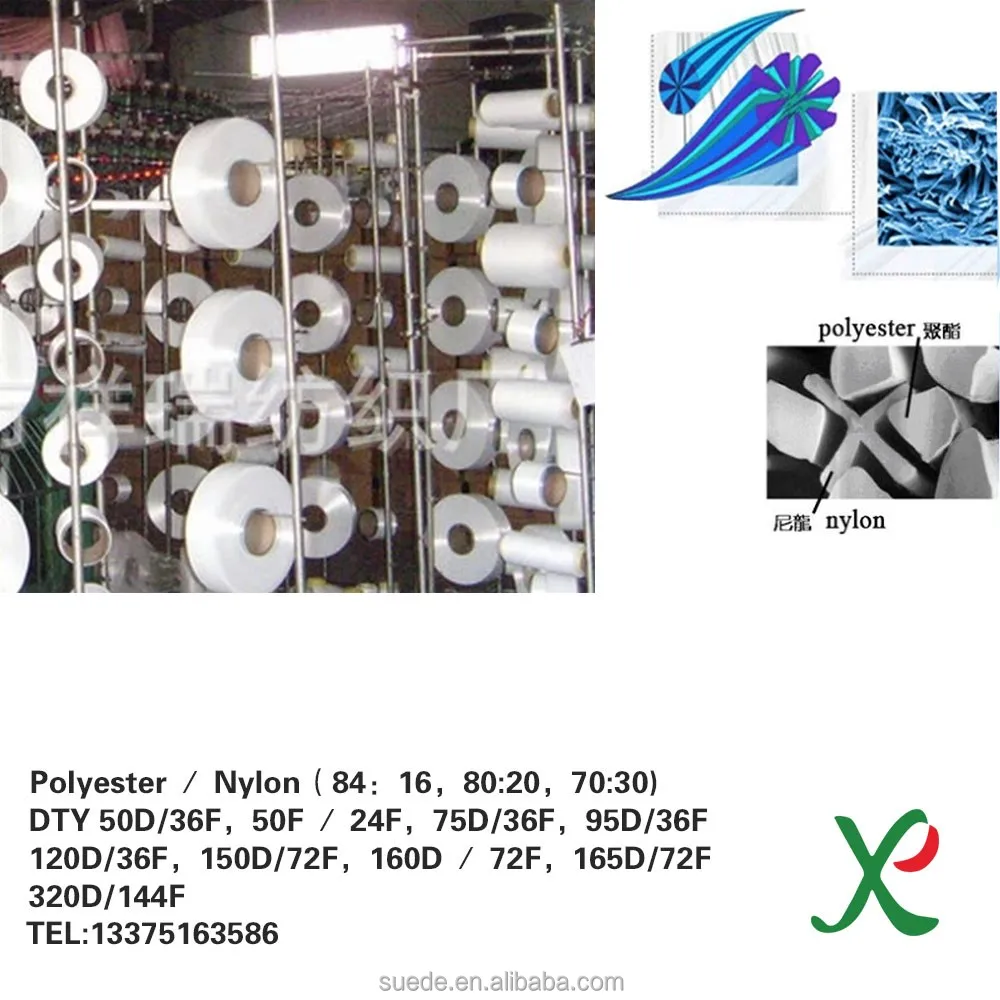 Import textile india agent 80 polyester 20 polyamide fibre yarn