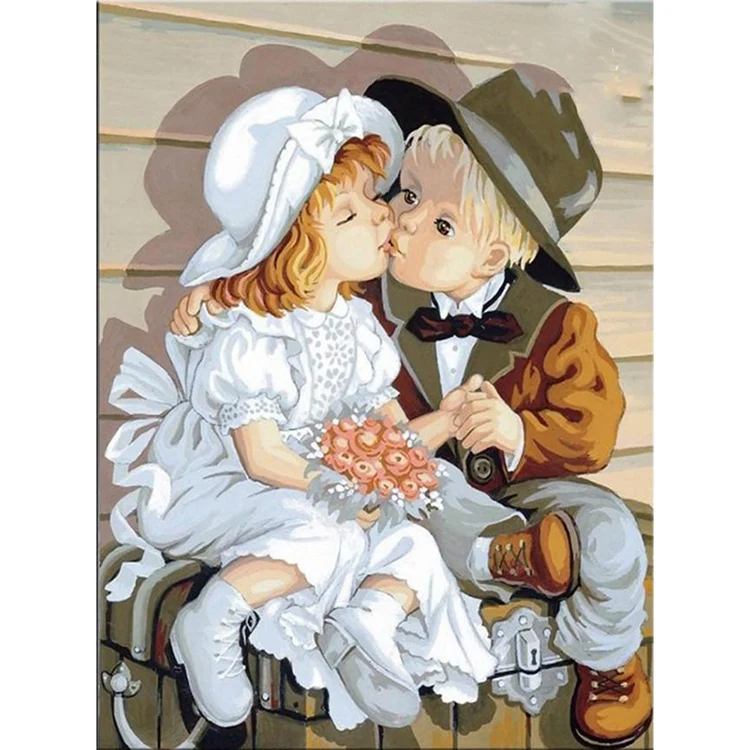 young lovers round or square drill diamond embroidery kits home decoration gift DIY full diamond painting