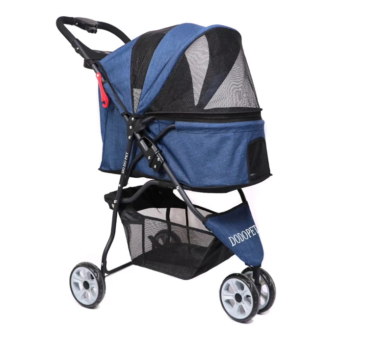 3 wheels pet cat dog stroller