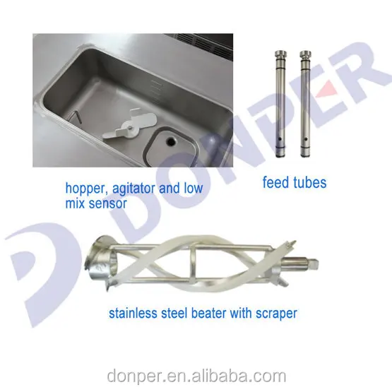 Donper D860 frozen yogurt machine with keep fresh