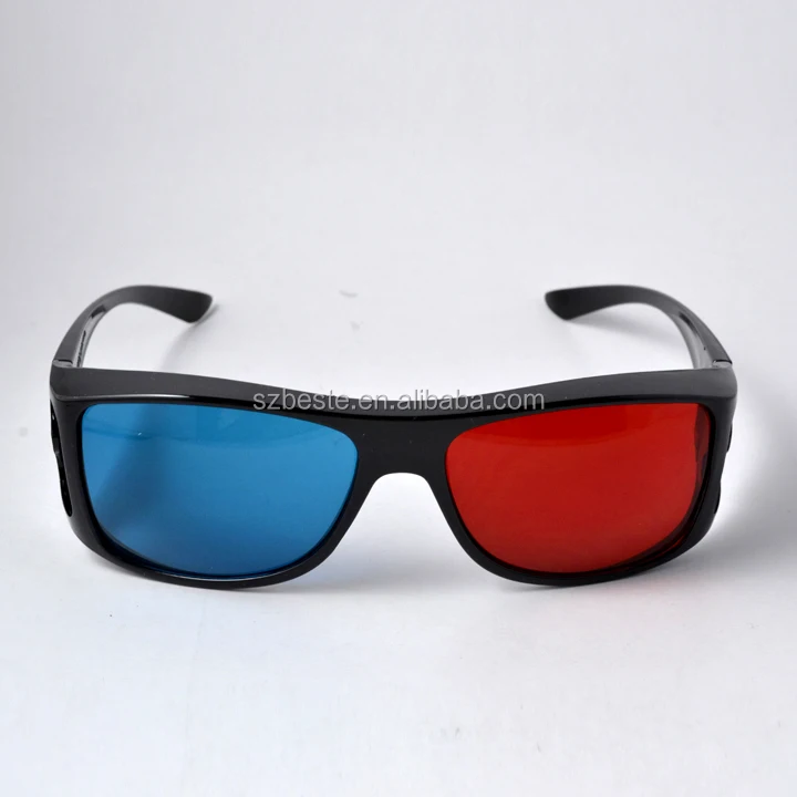 
good selling plastic acrylic lens red blue/Cyan anaglyphic 3d glasses 