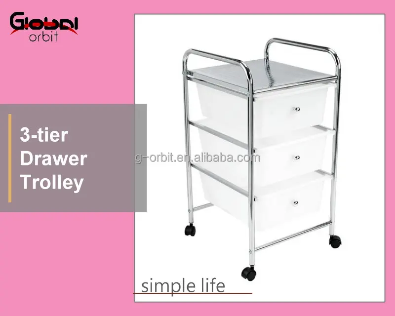 Rolling Storage Shelf with 7 Drawers for  Hair Beauty Salon Trolley Cart