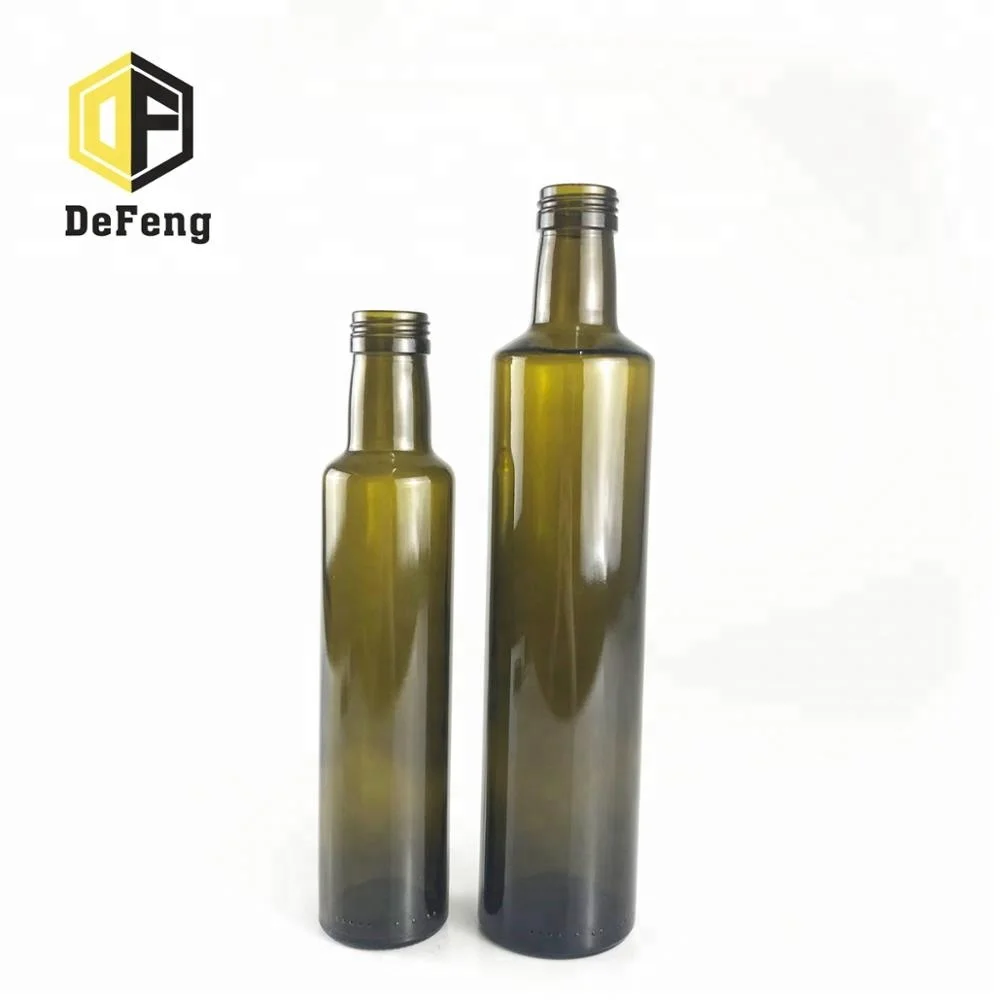 100ml 250ml 500ml 750ml Dark green olive oil glass bottle empty olive oil glass bottle