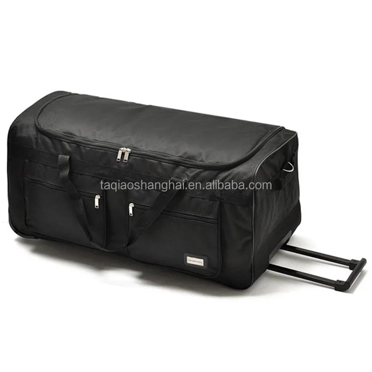 Hot sale men trolley duffel bag polyester luggage Travel Trolley Bag With Wheels